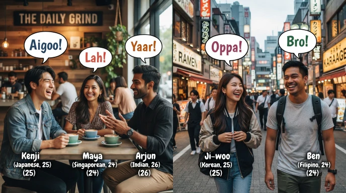 Real-Life Examples of Asian Slang Words Usage