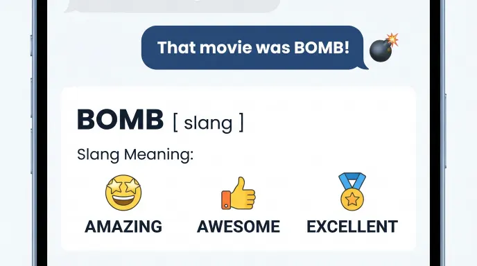 Bomb slang meaning in text