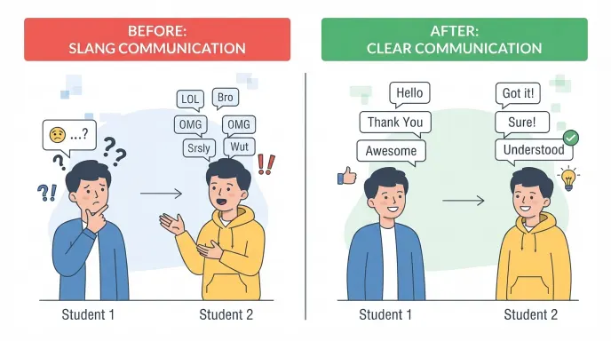 Impact of using slang in communication