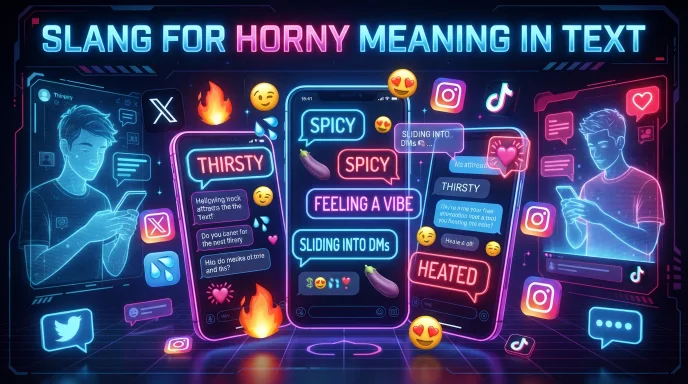 Slang for Horny Meaning in Text