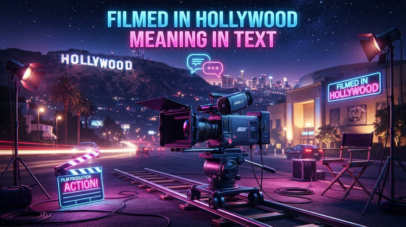 Filmed in Hollywood Meaning in Text