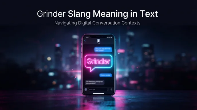 Grinder Slang Meaning in Text