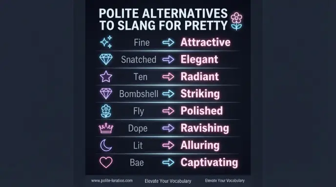 Polite Alternatives to Slang for Pretty