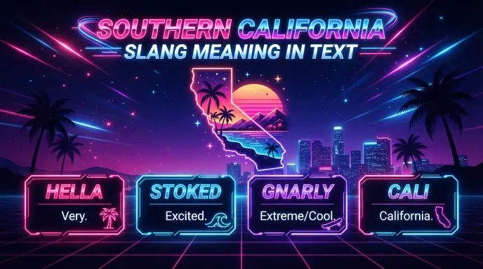 Southern California Slang Meaning in Text