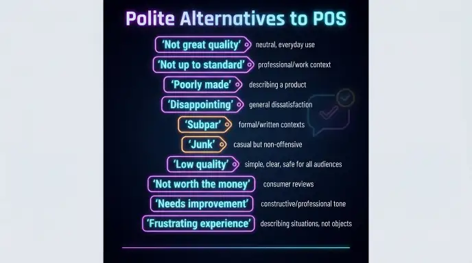 Polite Alternatives to POS